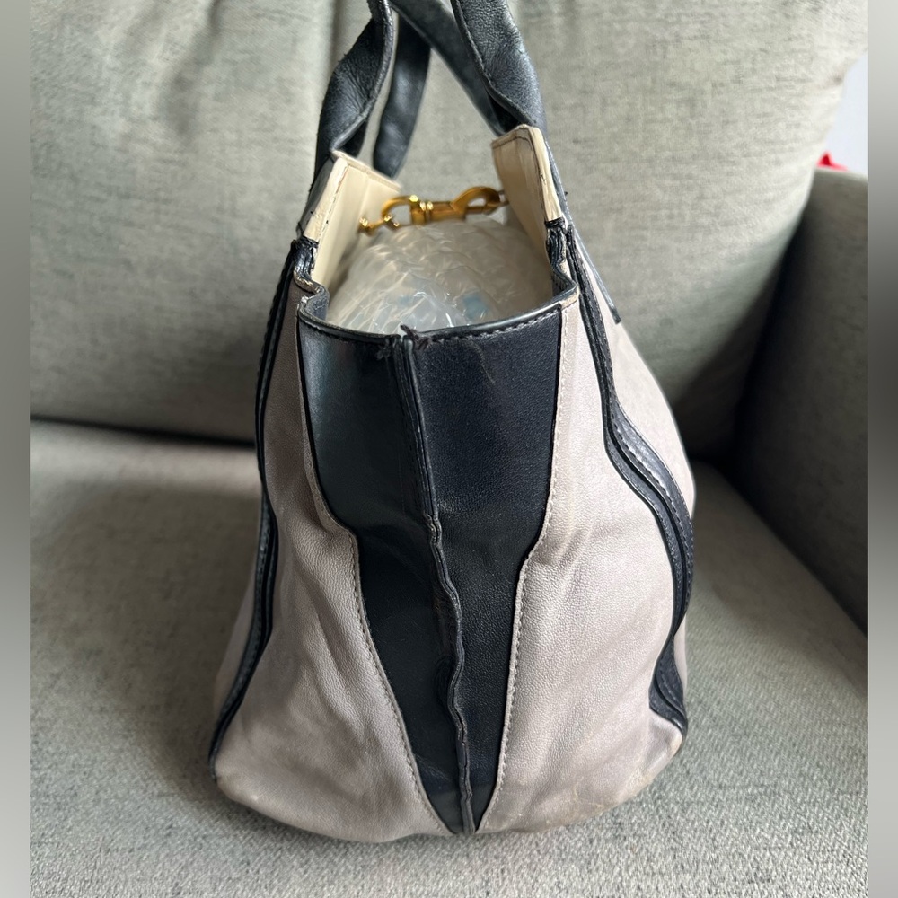 Chloe black and gray color block Allison bag - Picture 4 of 16